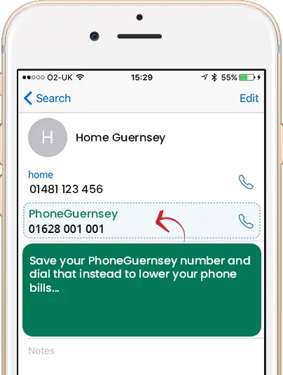 How PhoneGuernsey re-routes your call to Guernsey